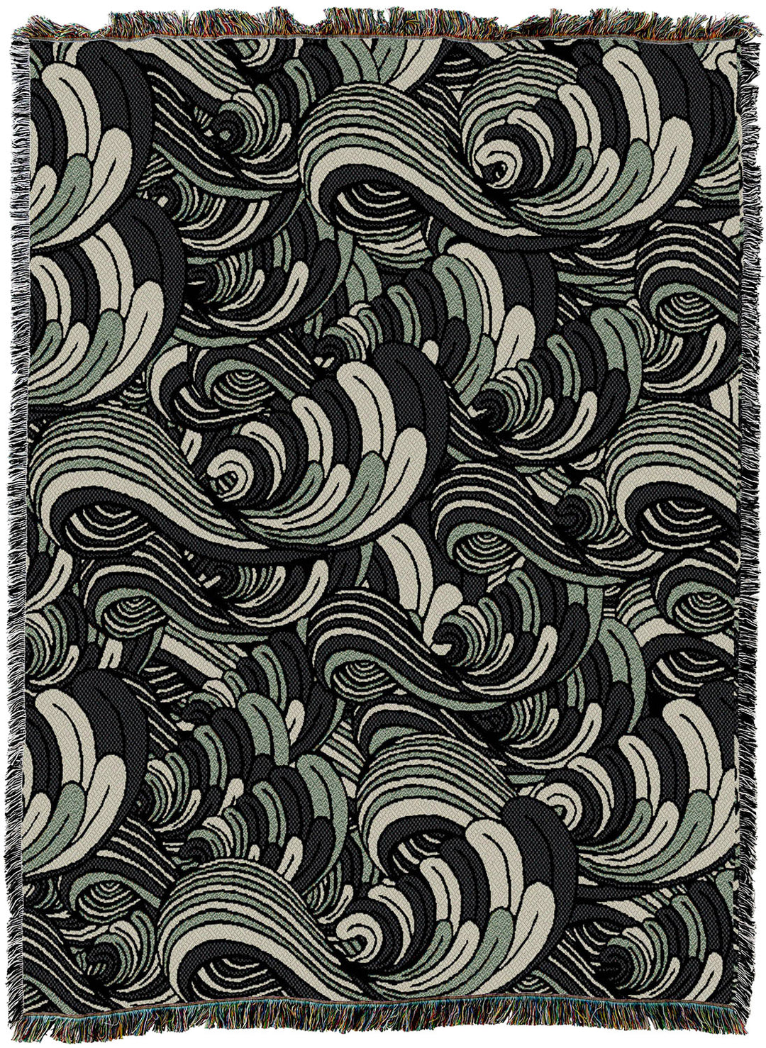 Serene Waves of Shade Throw
