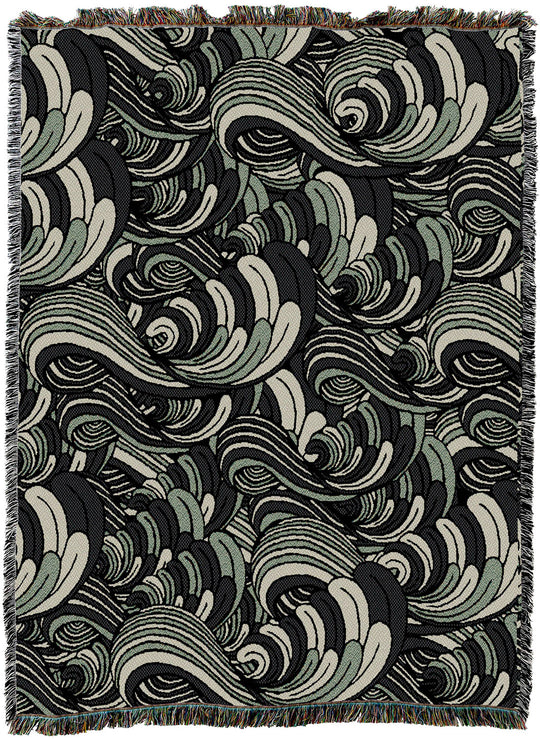 Serene Waves of Shade Throw