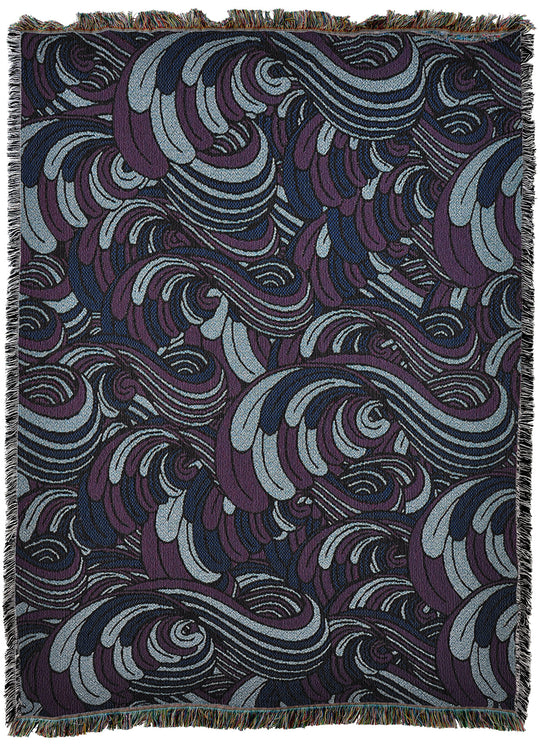 Serene Waves of Swirls Throw