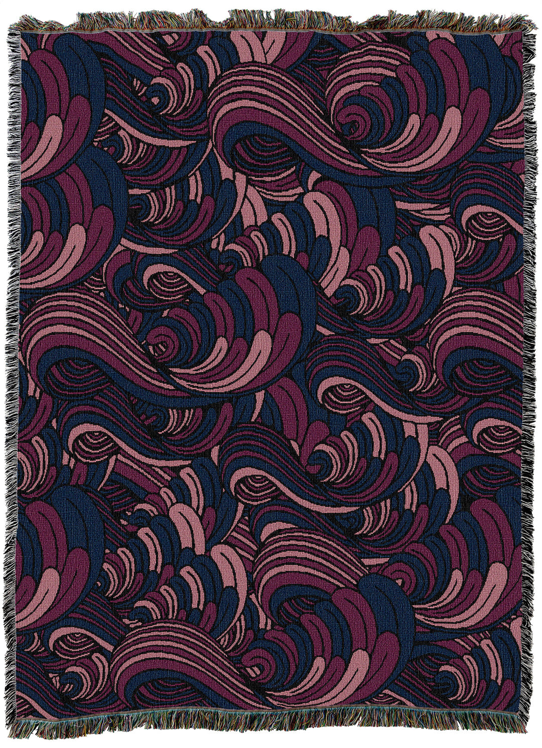 Serene Waves of Berries Throw