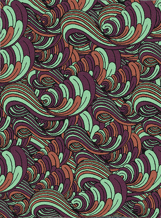 Serene Waves of Sherbet Throw