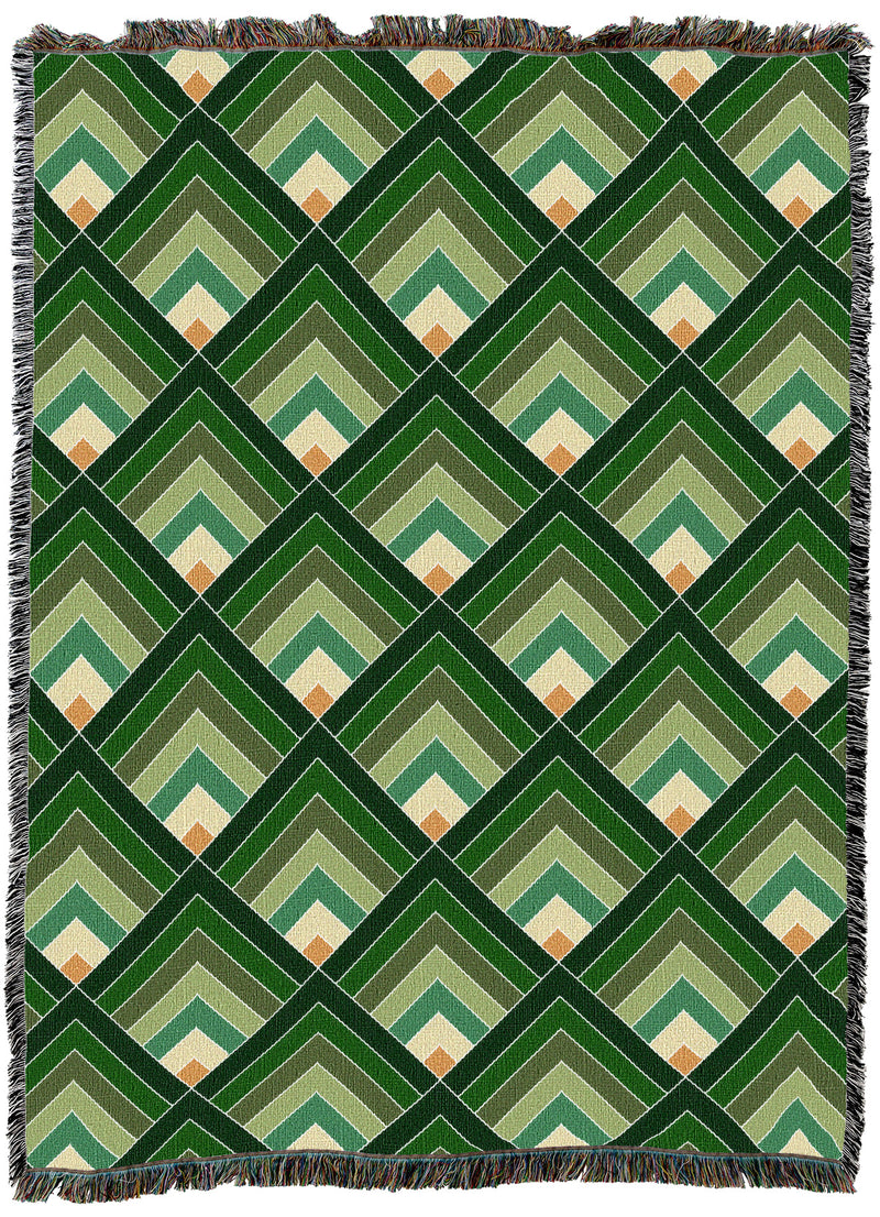Log Cabin Window Spring Throw