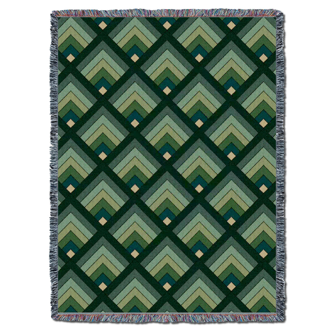 Log Cabin Window Summer Throw