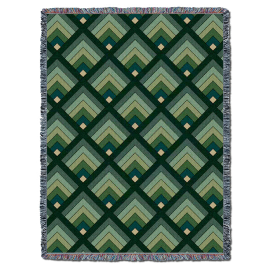 Log Cabin Window Summer Throw