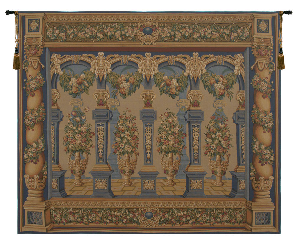 Loggia Columns Horizontal European Wall Tapestry