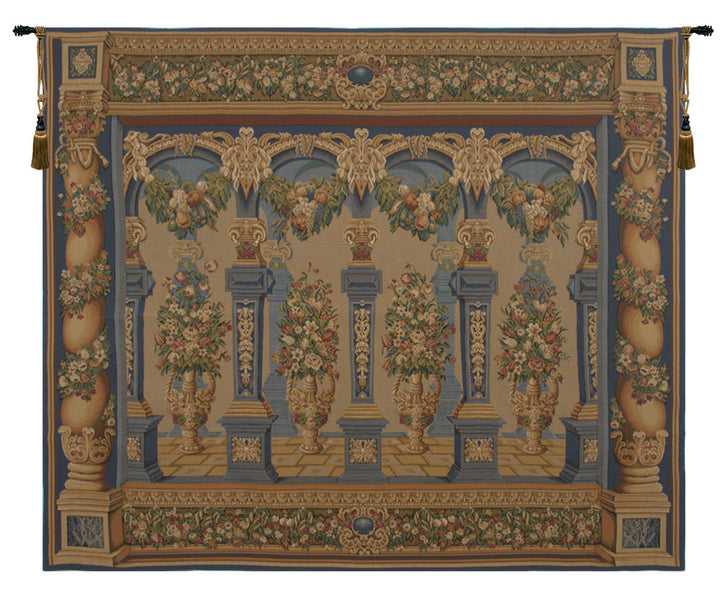 Loggia Columns Horizontal European Wall Tapestry