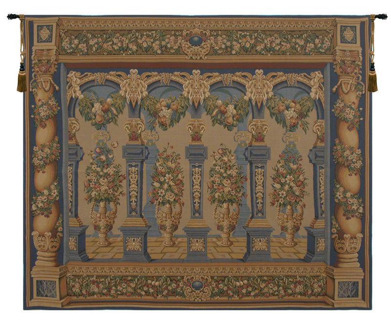 Loggia Columns Horizontal European Wall Tapestry