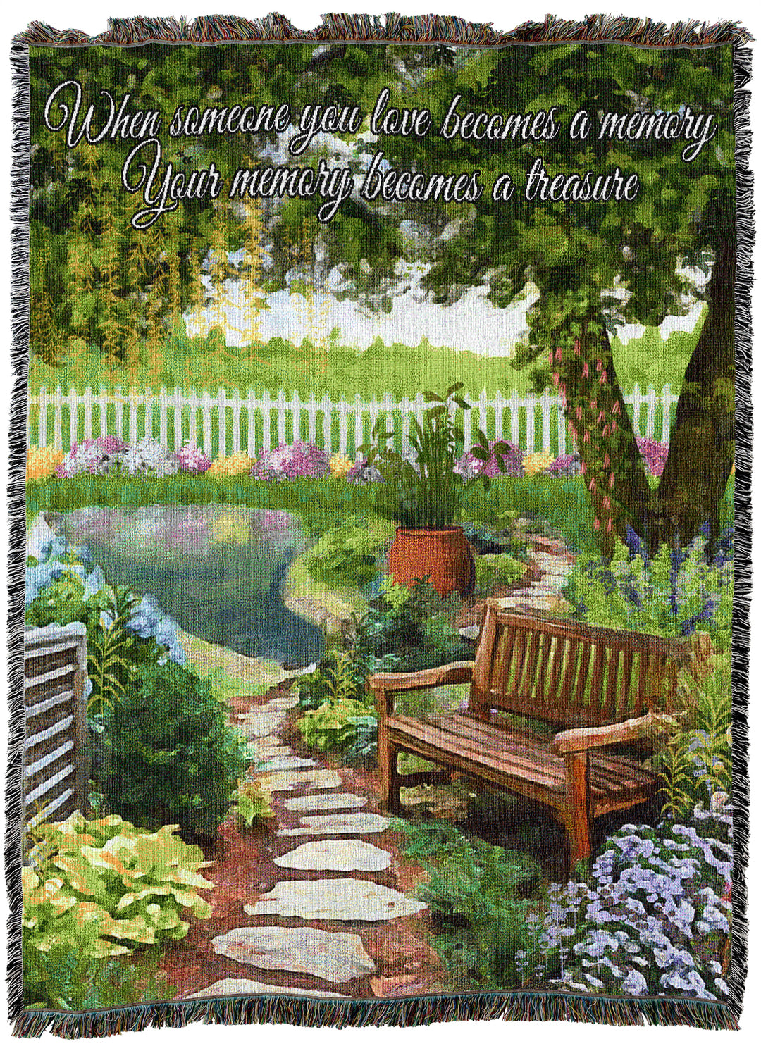Tranquil Garden Throw