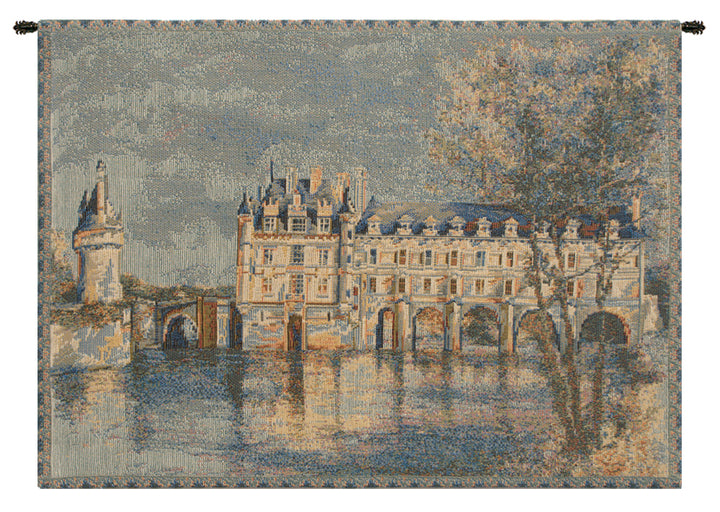 Chenonceau Castle Small European Wall Tapestry