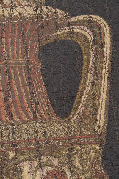 Amphora Urn Chenille Belgian Wall Tapestry
