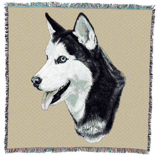 Siberian Husky Small Throw