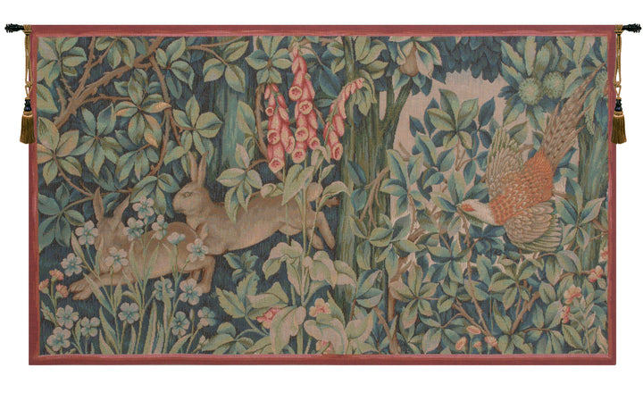 Hare and Pheasant French Wall Tapestry