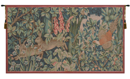 Hare and Pheasant French Wall Tapestry