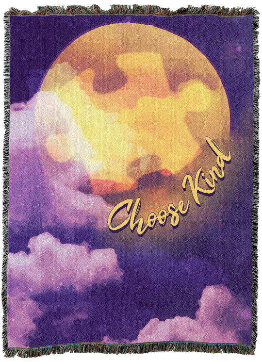 Choose Kind Moon Throw