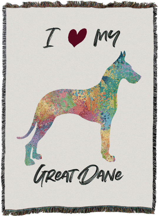 Splash Great Dane Throw