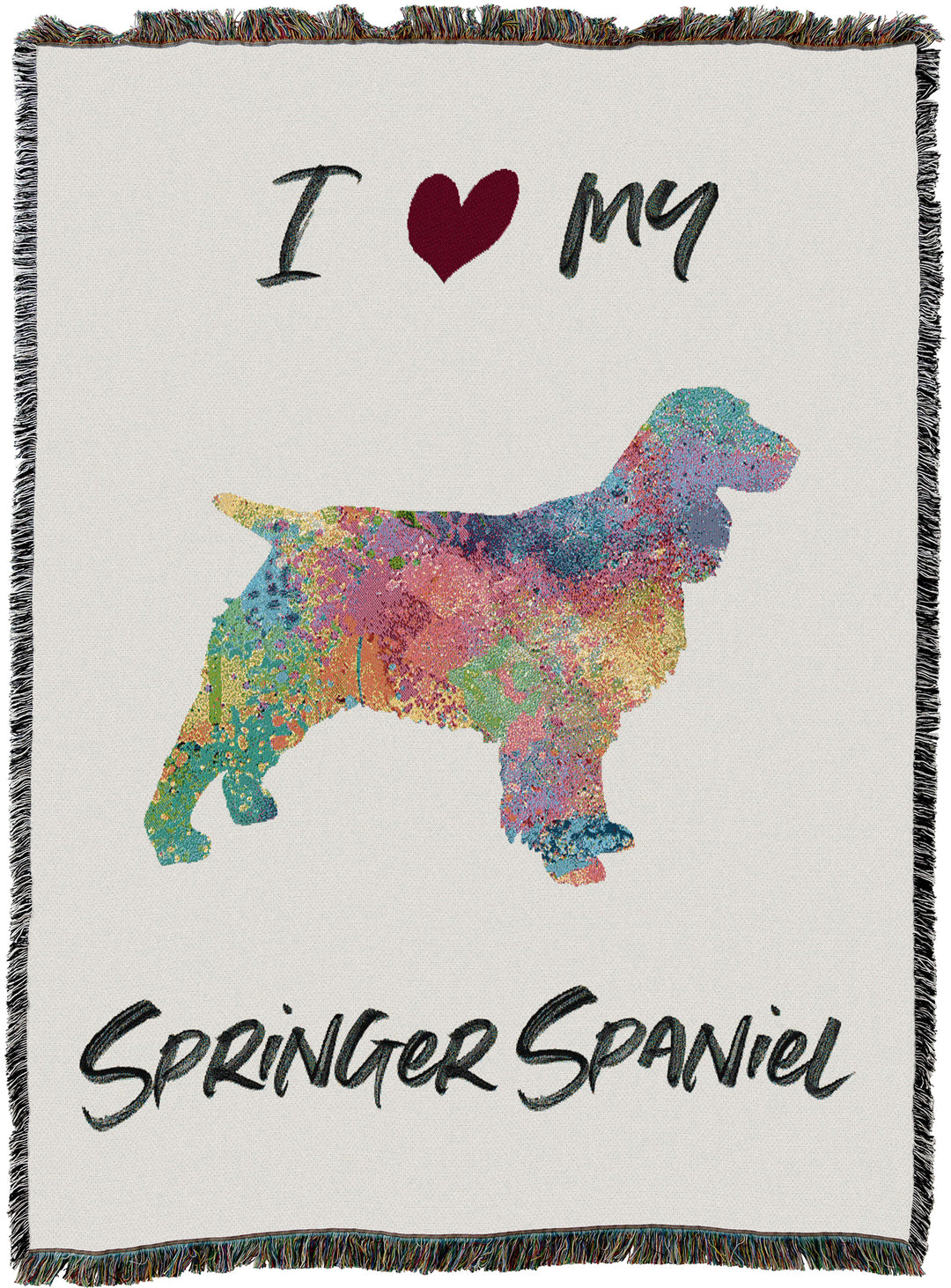 Splash Springer Spaniel Throw