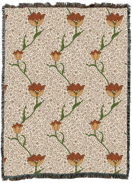 William Morris Garden Tulip Throw