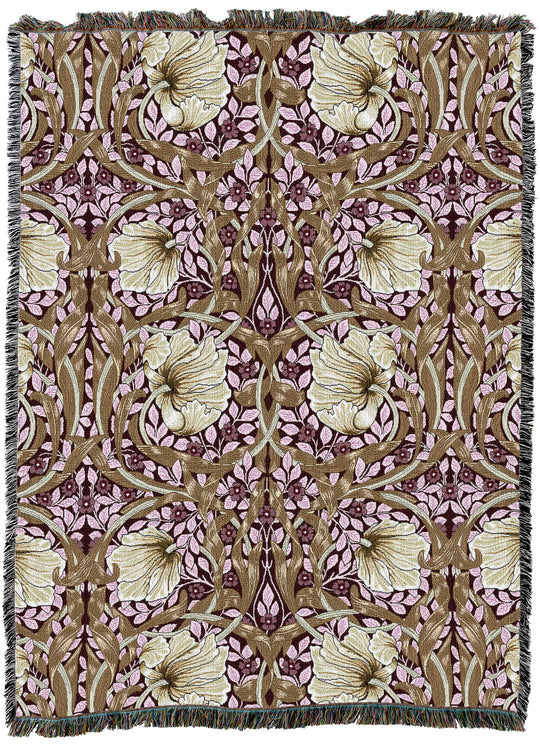 William Morris Pimpernel Raspberry XL Throw