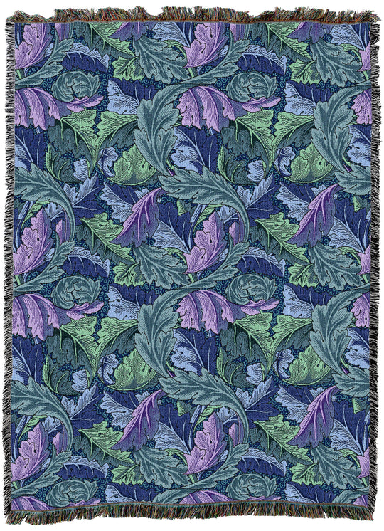 William Morris Acanthus Leaves Sea XL Throw
