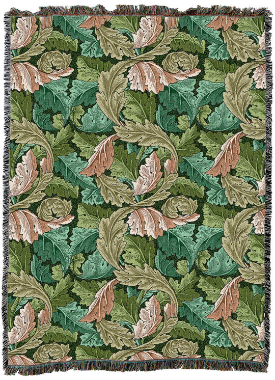 William Morris Acanthus Leaves Forest XL Throw