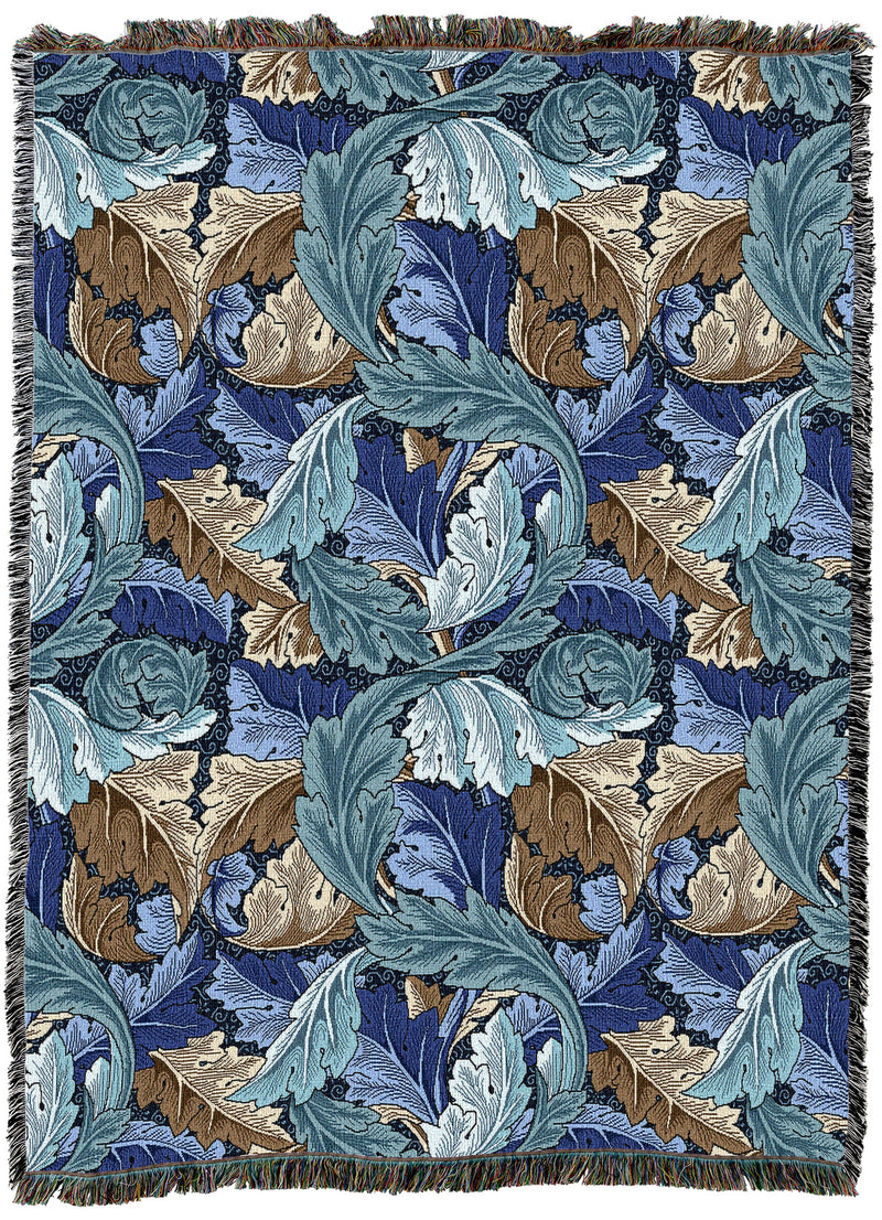 William Morris Acanthus Leaves Midnight XL Throw