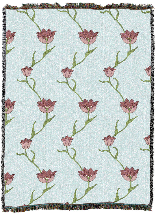 William Morris Garden Tulip Sky XL Throw