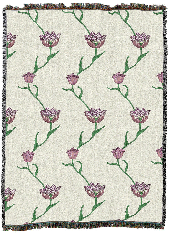 William Morris Garden Tulip Rose XL Throw