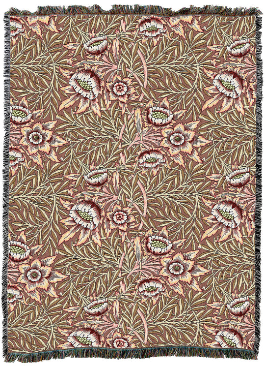 William Morris Tulip And Willow Dusty Rose XL Throw