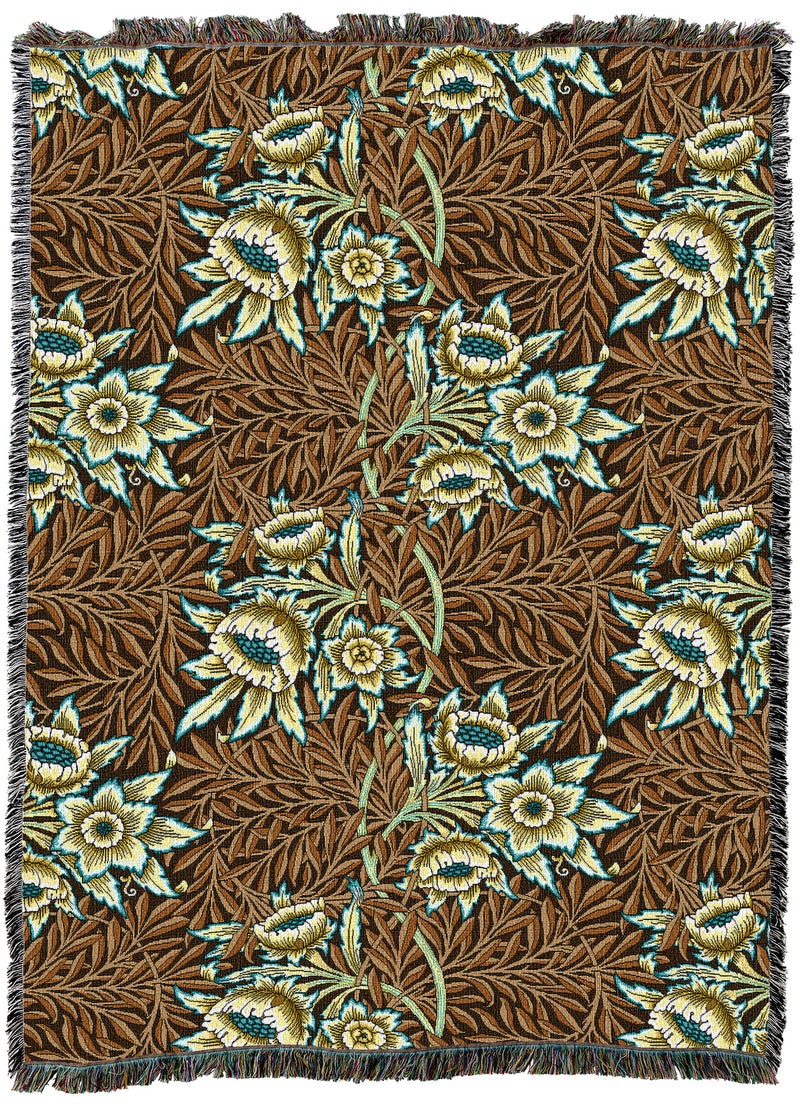 William Morris Tulip And Willow Cocoa XL Throw