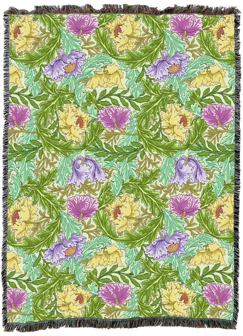 William Morris Wreath April XL Throw