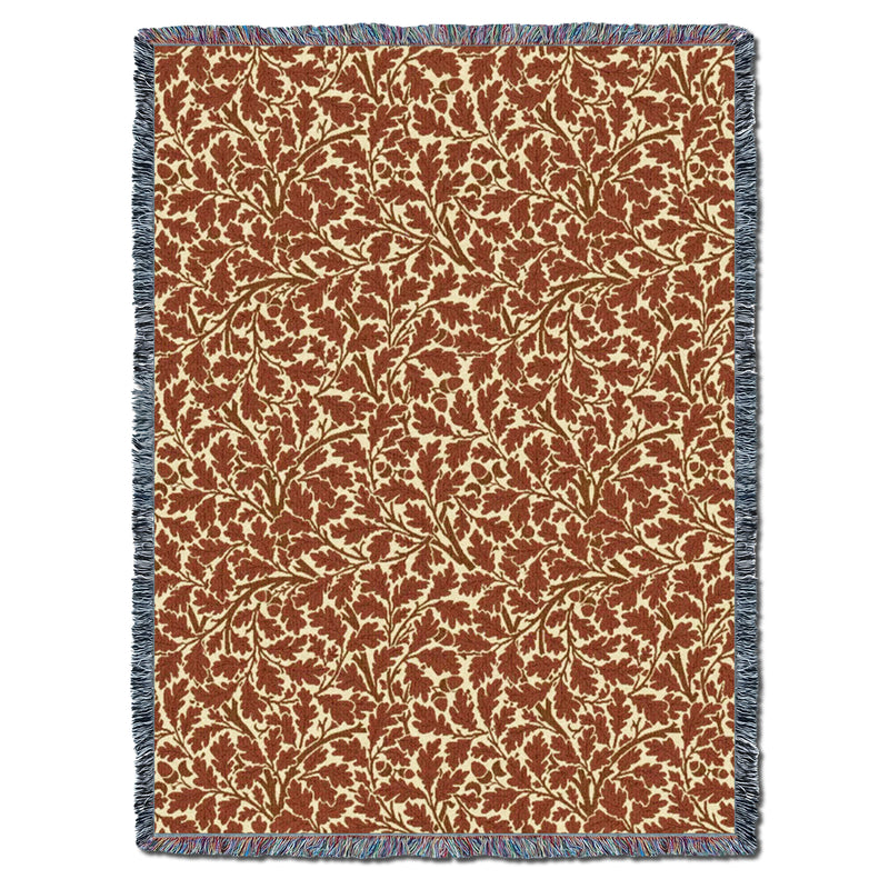 William Morris Oak Tree Autumn XL Throw