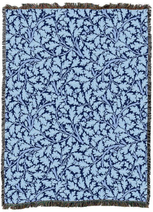 William Morris Oak Tree Blues Throw