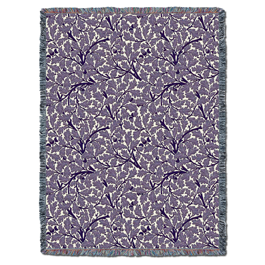 William Morris Oak Tree Purple XL Throw
