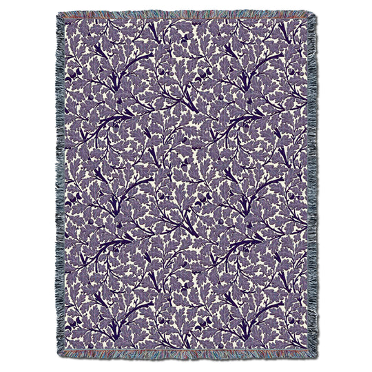 William Morris Oak Tree Purple XL Throw
