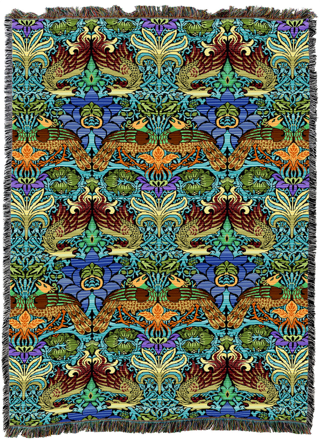 William Morris Dragon And Peacock XL Throw