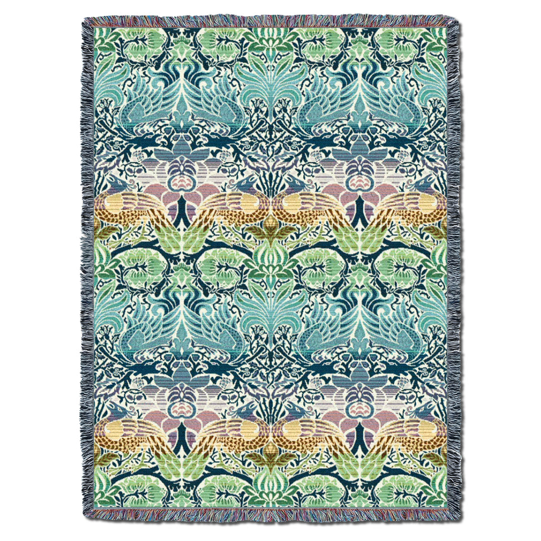 William Morris Dragon And Peacock Pastel XL Throw