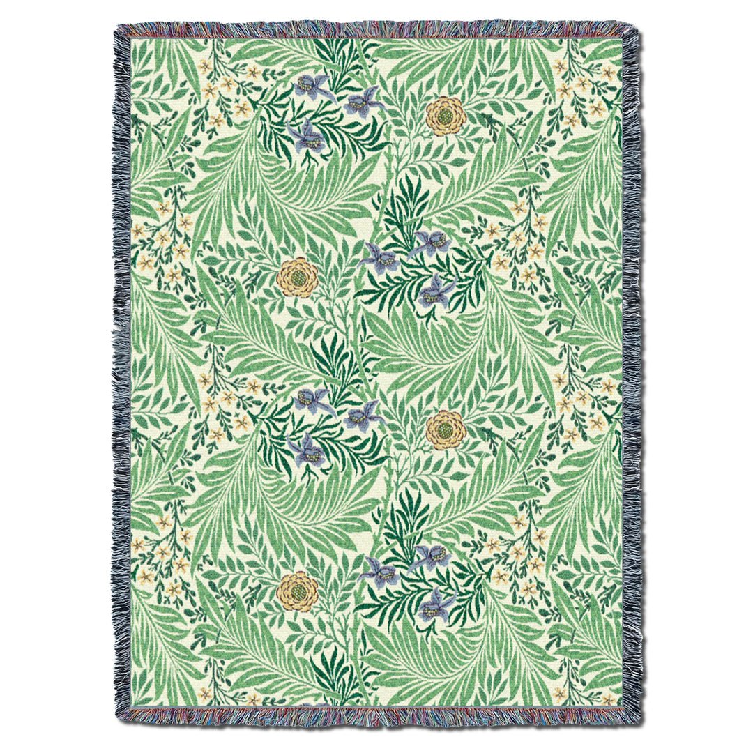 William Morris Larkspur May XL Throw