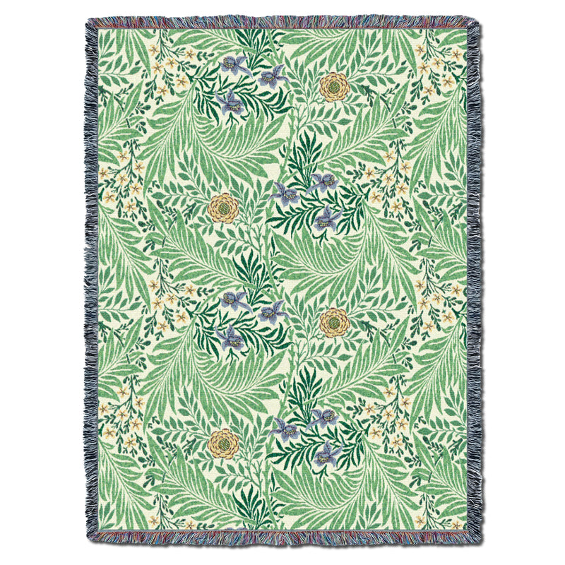 William Morris Larkspur May XL Throw