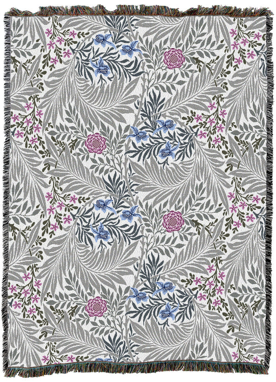 William Morris Larkspur Heather XL Throw