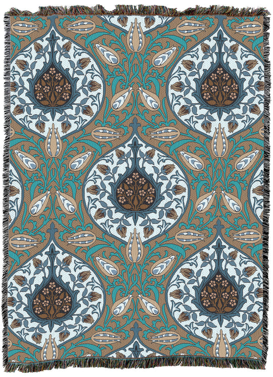 William Morris Rosebud Tea XL Throw