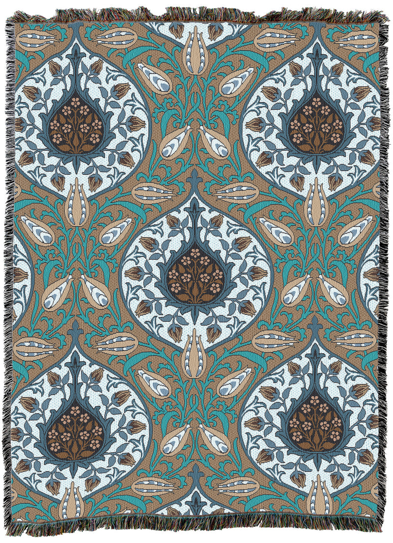 William Morris Rosebud Tea Throw