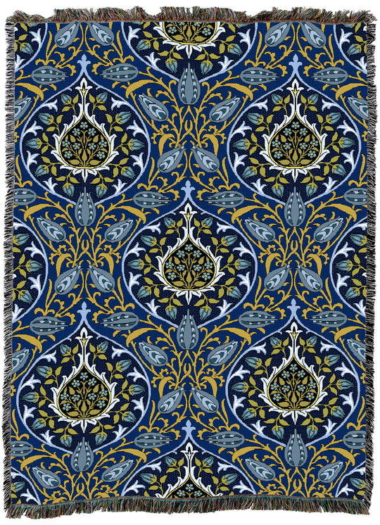 William Morris Rosebud Sapphire XL Throw