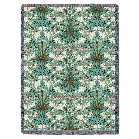 William Morris Hyacinth Mint XL Throw