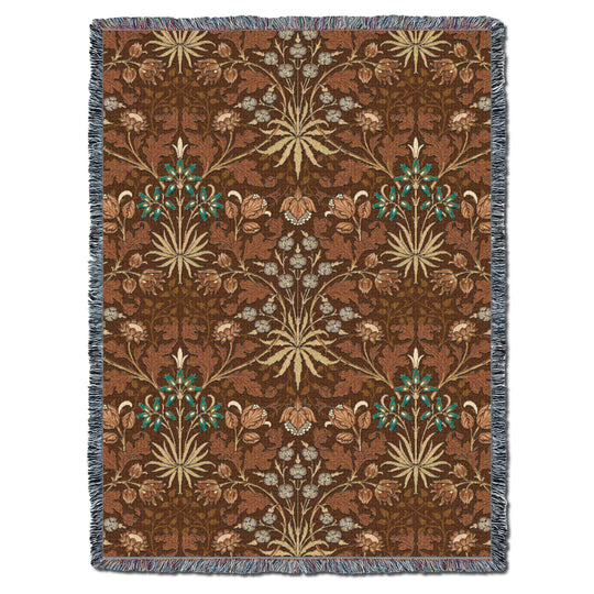 William Morris Hyacinth Caramel XL Throw