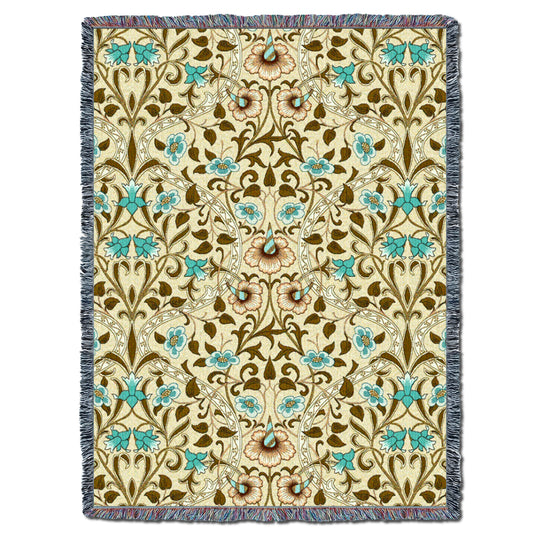 William Morris Daffodil Wheat XL Throw