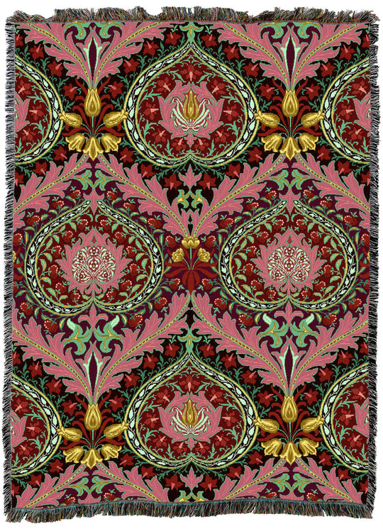 William Morris Eden Strawberry Throw