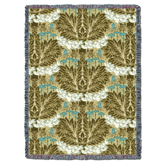 CFA Voysey Fairyland Gold XL Throw