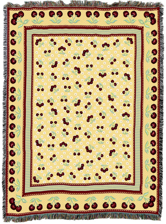 Cherries Jubilee Throw