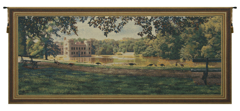 Princess Castle with Frame Border Belgian Wall Tapestry