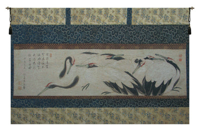 Crane Birds Belgian Wall Tapestry